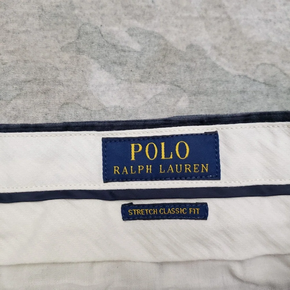 Polo Ralph Lauren Pants Mens 38x32 Blue Corduroy Stretch Classic Fit‎ Pockets
